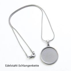 Edelstahl Kette Happy Halloween böser Kürbis orange schwarz Ohrstecker / Ohrringe mit Vereins Shop Logo personalisieren - Edelstahl