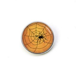 Druckknopf Ohrstecker Ohrhänger Clipse Halloween Spinne mit Spinnennetz Druckknopf Ohrstecker Ohrhänger Clipse Halloween Spinne mit Spinnennetz