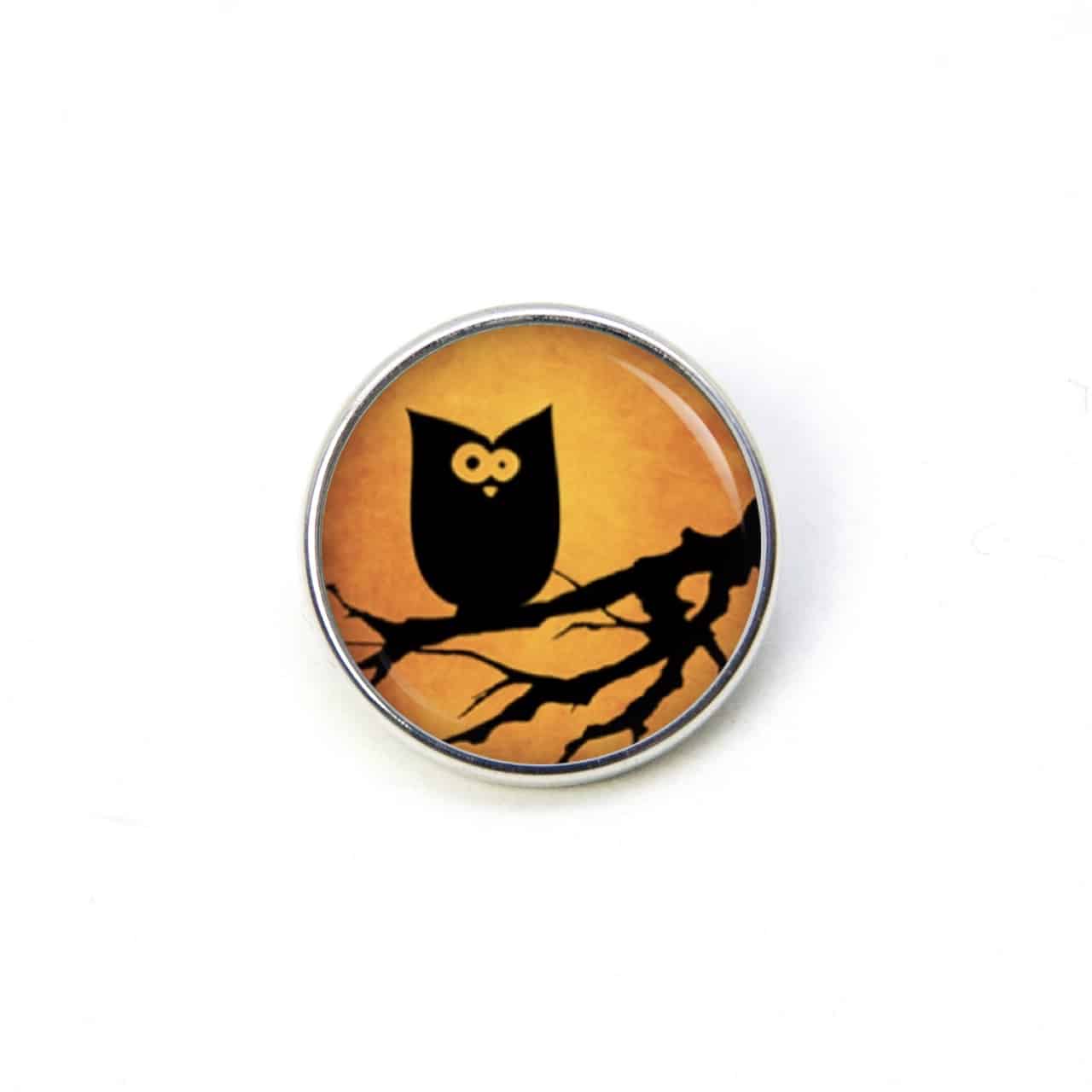 Druckknopf Ohrstecker Ohrhänger Clipse Halloween verrückte Eule Druckknopf Ohrstecker Ohrhänger Clipse Halloween verrückte Eule