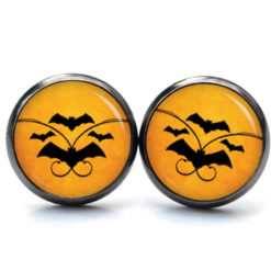 Druckknopf Ohrstecker Ohrhänger Clipse Halloween Fledermäuse Druckknopf Ohrstecker Ohrhänger Clipse Halloween Fledermäuse