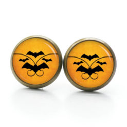 Druckknopf Ohrstecker Ohrhänger Clipse Halloween Fledermäuse Druckknopf Ohrstecker Ohrhänger Clipse Halloween Fledermäuse