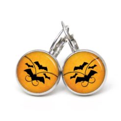 Druckknopf Ohrstecker Ohrhänger Clipse Halloween Fledermäuse Druckknopf Ohrstecker Ohrhänger Clipse Halloween Fledermäuse