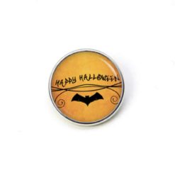 Druckknopf Ohrstecker Ohrhänger Happy Halloween mit Fledermaus Druckknopf Ohrstecker Ohrhänger Happy Halloween mit Fledermaus