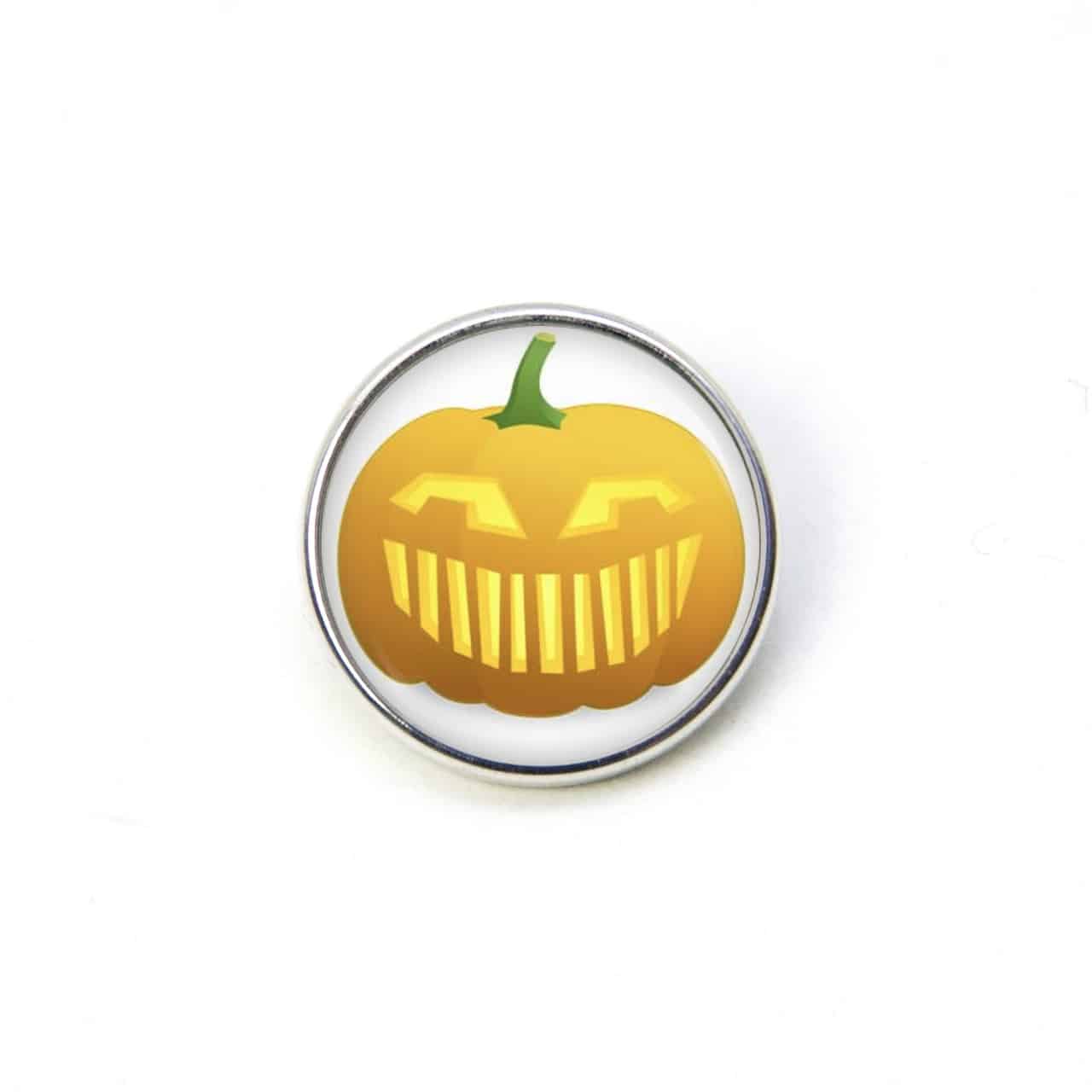 Druckknopf / Ohrstecker / Ohrhänger lustiger Halloween Kürbis Druckknopf / Ohrstecker / Ohrhänger lustiger Halloween Kürbis