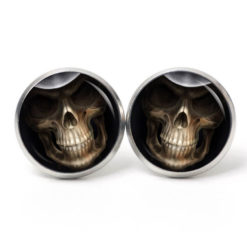 Druckknopf Ohrstecker Ohrhänger Clipse Halloween Totenkopf Druckknopf Ohrstecker Ohrhänger Clipse Halloween Totenkopf