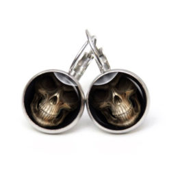 Druckknopf Ohrstecker Ohrhänger Clipse Halloween Totenkopf Druckknopf Ohrstecker Ohrhänger Clipse Halloween Totenkopf