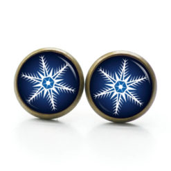 Weihnchtliche Ohrstecker Ohrhänger Clipse Druckknopf Weihnachtsstern dunkelblau Weihnchtliche Ohrstecker Ohrhänger Clipse Druckknopf Weihnachtsstern dunkelblau