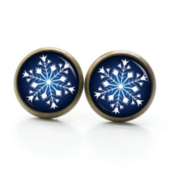 Weihnchtliche Ohrringe Ohrstecker Ohrhänger Clipse Druckknopf Schneeflocke Weihnachtsstern dunkelblau Weihnchtliche Ohrringe Ohrstecker Ohrhänger Clipse Druckknopf Schneeflocke Weihnachtsstern dunkelblau