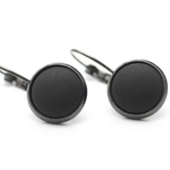 Schwarz matte Polaris Ohrstecker / Ohrhänger / Ohrclips Schwarz matte Polaris Ohrstecker / Ohrhänger / Ohrclips