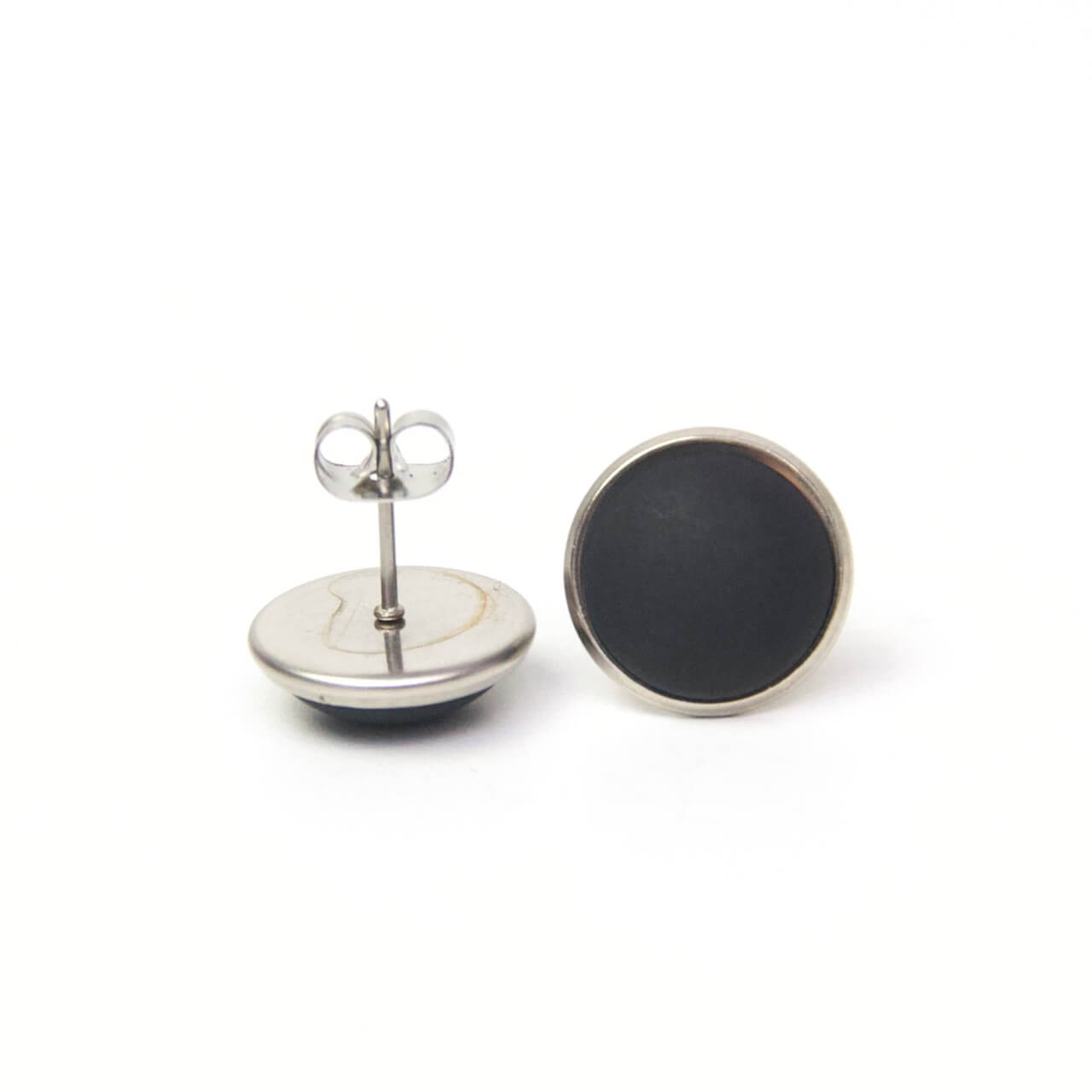 Schwarz matte Polaris Ohrstecker / Ohrhänger / Ohrclips Schwarz matte Polaris Ohrstecker / Ohrhänger / Ohrclips