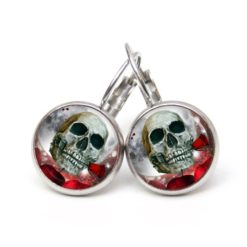 Ohrstecker, Ohrhänger, Clipse & Druckknopf – Motiv Gothic Totenkopf – Schmuck aus Edelstahl Ohrstecker, Ohrhänger, Clipse & Druckknopf - Motiv Gothic Totenkopf - Schmuck aus Edelstahl