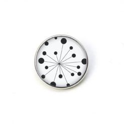 Ohrstecker, Ohrhänger, Clipse & Druckknopf – Motiv Retro Pusteblume Schwarz Weiß – Schmuck aus Edelstahl Ohrstecker, Ohrhänger, Clipse & Druckknopf - Motiv Retro Pusteblume Schwarz Weiß - Schmuck aus Edelstahl