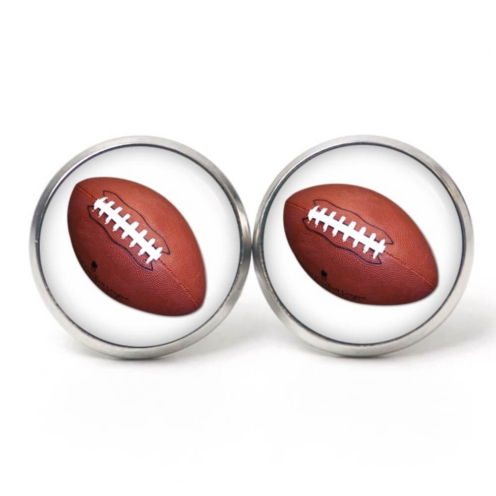Druckknopf Ohrstecker Ohrhänger American Football Super Bowl NFL Druckknopf Ohrstecker Ohrhänger American Football Super Bowl NFL