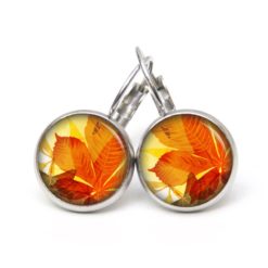 Ohrstecker, Ohrhänger, Clipse & Druckknopf – Motiv Herbstblätter – Schmuck aus Edelstahl Ohrstecker, Ohrhänger, Clipse & Druckknopf - Motiv Herbstblätter - Schmuck aus Edelstahl