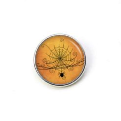 Druckknopf Ohrstecker Ohrhänger Clipse Halloween großes Spinnennetz mit Spinne Druckknopf Ohrstecker Ohrhänger Clipse Halloween großes Spinnennetz mit Spinne