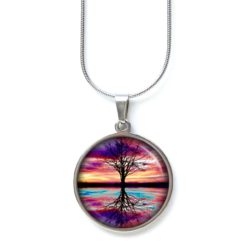 Ohrstecker, Ohrhänger, Clipse & Druckknopf – Motiv gespiegelter Regenbogen Baum – Schmuck aus Edelstahl Ohrstecker, Ohrhänger, Clipse & Druckknopf – Motiv gespiegelter Regenbogen Baum – Schmuck aus Edelstahl
