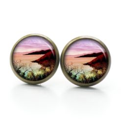 Ohrstecker, Ohrhänger, Clipse & Druckknopf – Motiv Sonnenaufgang am Meer – Schmuck aus Edelstahl Ohrstecker, Ohrhänger, Clipse & Druckknopf – Motiv Sonnenaufgang am Meer – Schmuck aus Edelstahl