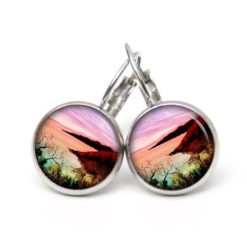 Ohrstecker, Ohrhänger, Clipse & Druckknopf – Motiv Sonnenaufgang am Meer – Schmuck aus Edelstahl Ohrstecker, Ohrhänger, Clipse & Druckknopf – Motiv Sonnenaufgang am Meer – Schmuck aus Edelstahl
