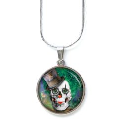 Ohrstecker, Ohrhänger, Clipse & Druckknopf – Motiv Clown Totenkopf – Schmuck aus Edelstahl Ohrstecker, Ohrhänger, Clipse & Druckknopf – Motiv Clown Totenkopf – Schmuck aus Edelstahl