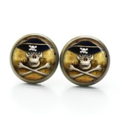 Ohrstecker, Ohrhänger, Clipse & Druckknopf – Motiv Piraten Totenkopf – Schmuck aus Edelstahl Ohrstecker, Ohrhänger, Clipse & Druckknopf – Motiv Piraten Totenkopf – Schmuck aus Edelstahl