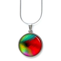 Ohrstecker, Ohrhänger, Clipse & Druckknopf – Motiv Kunterbunt Rot grün gelb – Schmuck aus Edelstahl Ohrstecker, Ohrhänger, Clipse & Druckknopf – Motiv Kunterbunt Rot grün gelb – Schmuck aus Edelstahl