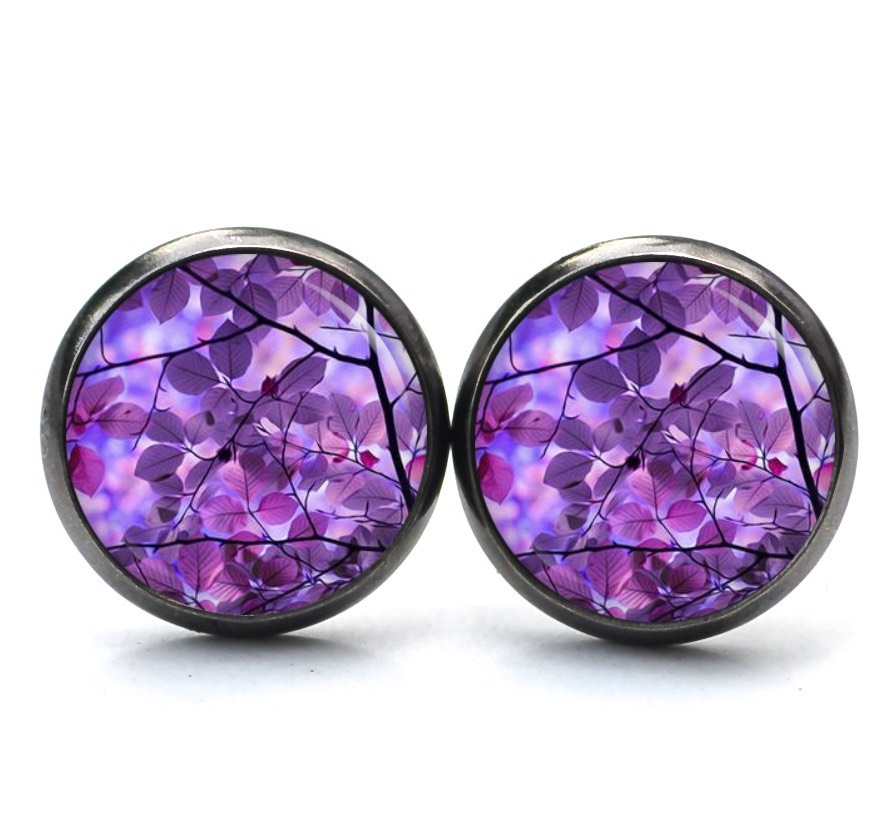 Violette Herbst Blätter Ohrringe aus Edelstahl – romantisches Natur Motiv – Just Trisha Violette Herbst Blätter Ohrringe aus Edelstahl – romantisches Natur Motiv - Just Trisha