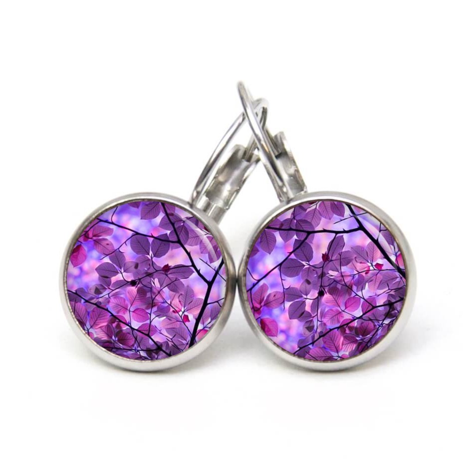 Violette Herbst Blätter Ohrringe aus Edelstahl – romantisches Natur Motiv – Just Trisha Violette Herbst Blätter Ohrringe aus Edelstahl – romantisches Natur Motiv - Just Trisha