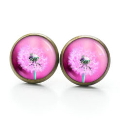 Ohrstecker, Ohrhänger, Clipse & Druckknopf – Motiv Pusteblume Löwenzahn Rosa – Schmuck aus Edelstahl Ohrstecker, Ohrhänger, Clipse & Druckknopf – Motiv Pusteblume Löwenzahn Rosa – Schmuck aus Edelstahl