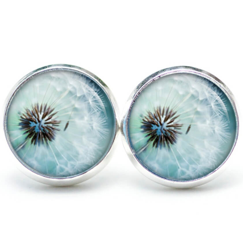 Ohrstecker, Ohrhänger, Clipse & Druckknopf – Motiv große Pusteblume Löwenzahn – Schmuck aus Edelstahl Ohrstecker, Ohrhänger, Clipse & Druckknopf – Motiv große Pusteblume Löwenzahn – Schmuck aus Edelstahl