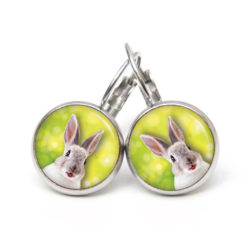 Ohrstecker, Ohrhänger, Clipse & Druckknopf – Motiv Osterhase Ostern weißer Hase – Schmuck aus Edelstahl Ohrstecker, Ohrhänger, Clipse & Druckknopf – Motiv Osterhase Ostern weißer Hase – Schmuck aus Edelstahl
