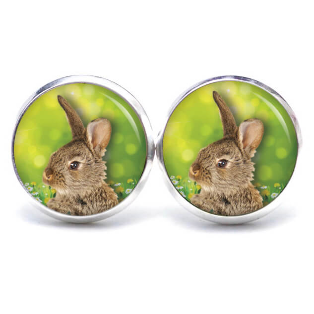 Ohrstecker, Ohrhänger, Clipse & Druckknopf – Motiv Osterhase Ostern brauner Hase – Schmuck aus Edelstahl Ohrstecker, Ohrhänger, Clipse & Druckknopf – Motiv Osterhase Ostern brauner Hase – Schmuck aus Edelstahl