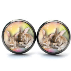 Ohrstecker, Ohrhänger, Clipse & Druckknopf – Motiv Osterhase Ostern Hase – Schmuck aus Edelstahl Ohrstecker, Ohrhänger, Clipse & Druckknopf – Motiv Osterhase Ostern Hase – Schmuck aus Edelstahl