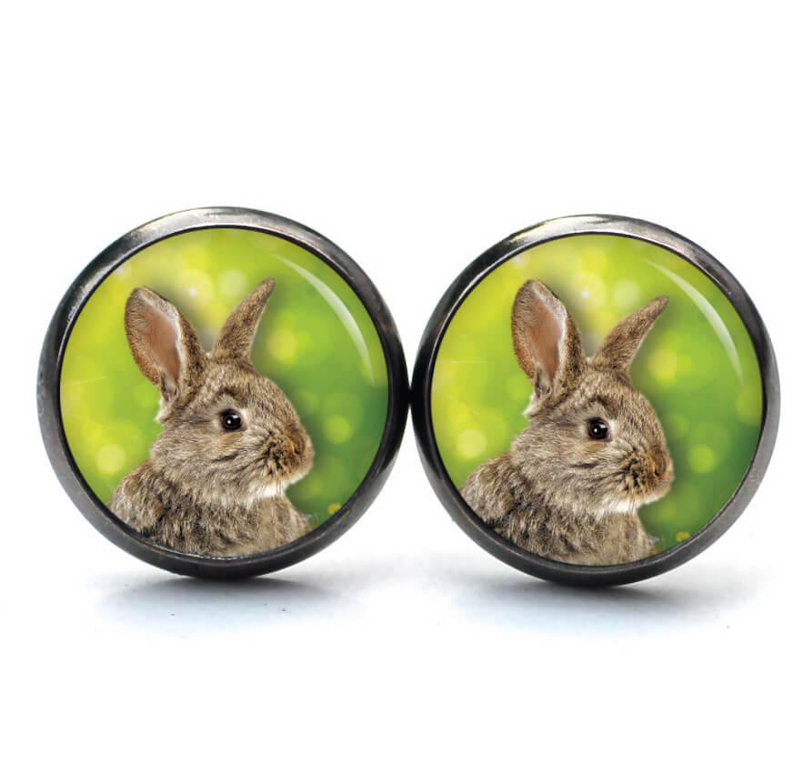 Ohrstecker, Ohrhänger, Clipse & Druckknopf – Motiv Osterhase Ostern Hase – Schmuck aus Edelstahl Ohrstecker, Ohrhänger, Clipse & Druckknopf – Motiv Osterhase Ostern Hase – Schmuck aus Edelstahl