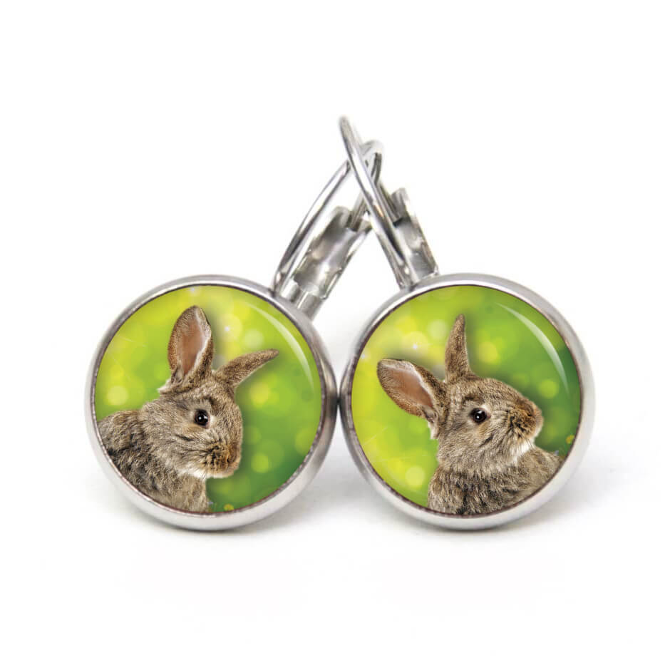Ohrstecker, Ohrhänger, Clipse & Druckknopf – Motiv Osterhase Ostern Hase – Schmuck aus Edelstahl Ohrstecker, Ohrhänger, Clipse & Druckknopf – Motiv Osterhase Ostern Hase – Schmuck aus Edelstahl