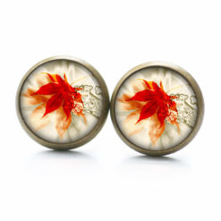 Ohrstecker, Ohrhänger, Clipse & Druckknopf – Motiv rotes Ahorn Blatt Herbst – Schmuck aus Edelstahl Ohrstecker, Ohrhänger, Clipse & Druckknopf – Motiv rotes Ahorn Blatt Herbst – Schmuck aus Edelstahl