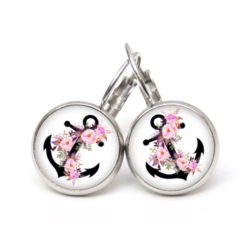 Schwarzer Anker Ohrringe aus Edelstahl – Maritimes Blumen Motiv – Just Trisha Schwarzer Anker Ohrringe aus Edelstahl - Maritimes Blumen Motiv - Just Trisha
