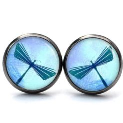 Ohrstecker, Ohrhänger, Clipse & Druckknopf – Motiv blaue Libelle – Schmuck aus Edelstahl Ohrstecker, Ohrhänger, Clipse & Druckknopf – Motiv blaue Libelle – Schmuck aus Edelstahl