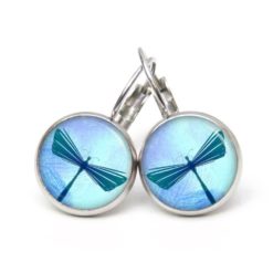 Ohrstecker, Ohrhänger, Clipse & Druckknopf – Motiv blaue Libelle – Schmuck aus Edelstahl Ohrstecker, Ohrhänger, Clipse & Druckknopf – Motiv blaue Libelle – Schmuck aus Edelstahl
