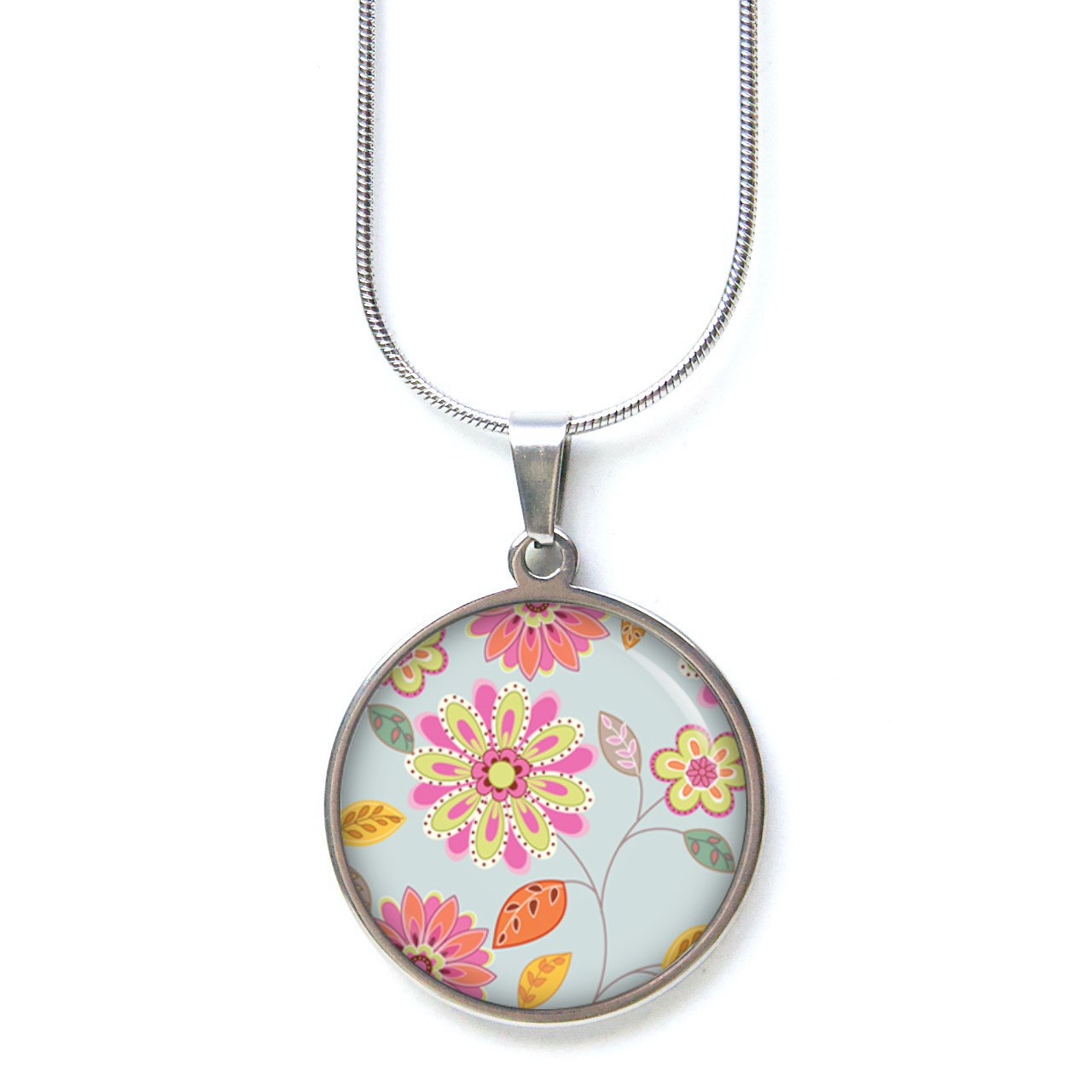 Ohrstecker, Ohrhänger, Clipse & Druckknopf – Motiv Türkis rosa Blumen im Vintage Stil – Schmuck aus Edelstahl Ohrstecker, Ohrhänger, Clipse & Druckknopf – Motiv Türkis rosa Blumen im Vintage Stil – Schmuck aus Edelstahl