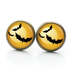 Druckknopf Ohrstecker Ohrhänger Clipse Halloween Fledermäuse Druckknopf Ohrstecker Ohrhänger Clipse Halloween Fledermäuse