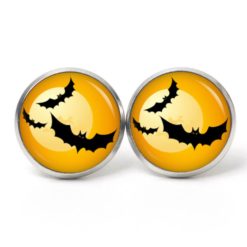 Druckknopf Ohrstecker Ohrhänger Clipse Halloween Fledermäuse Druckknopf Ohrstecker Ohrhänger Clipse Halloween Fledermäuse