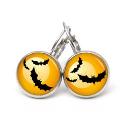 Druckknopf Ohrstecker Ohrhänger Clipse Halloween Fledermäuse Druckknopf Ohrstecker Ohrhänger Clipse Halloween Fledermäuse
