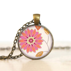Ohrstecker, Ohrhänger, Clipse & Druckknopf – Motiv Große rosa Blume – Schmuck aus Edelstahl Ohrstecker, Ohrhänger, Clipse & Druckknopf – Motiv Große rosa Blume – Schmuck aus Edelstahl