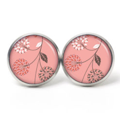 Ohrstecker, Ohrhänger, Clipse & Druckknopf – Motiv Zart rosa Blumen – Schmuck aus Edelstahl Ohrstecker, Ohrhänger, Clipse & Druckknopf – Motiv Zart rosa Blumen – Schmuck aus Edelstahl