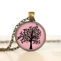 Ohrstecker, Ohrhänger, Clipse & Druckknopf – Motiv großer Rosa Schwarzer Baum – Schmuck aus Edelstahl Ohrstecker, Ohrhänger, Clipse & Druckknopf - Motiv großer Rosa Schwarzer Baum - Schmuck aus Edelstahl