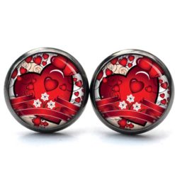 Ohrstecker, Ohrhänger, Clipse & Druckknopf – Motiv Valentinstag Herzen – Schmuck aus Edelstahl Ohrstecker, Ohrhänger, Clipse & Druckknopf – Motiv Valentinstag Herzen – Schmuck aus Edelstahl