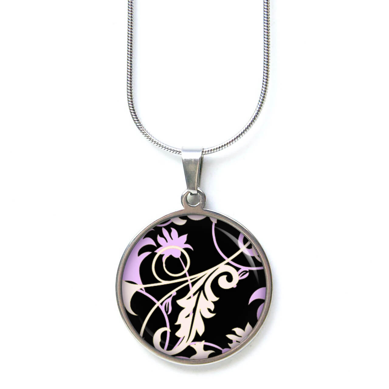 Ohrstecker, Ohrhänger, Clipse & Druckknopf – Motiv Elegante Arabesken Violett – Schmuck aus Edelstahl Ohrstecker, Ohrhänger, Clipse & Druckknopf - Motiv Elegante Arabesken Violett - Schmuck aus Edelstahl
