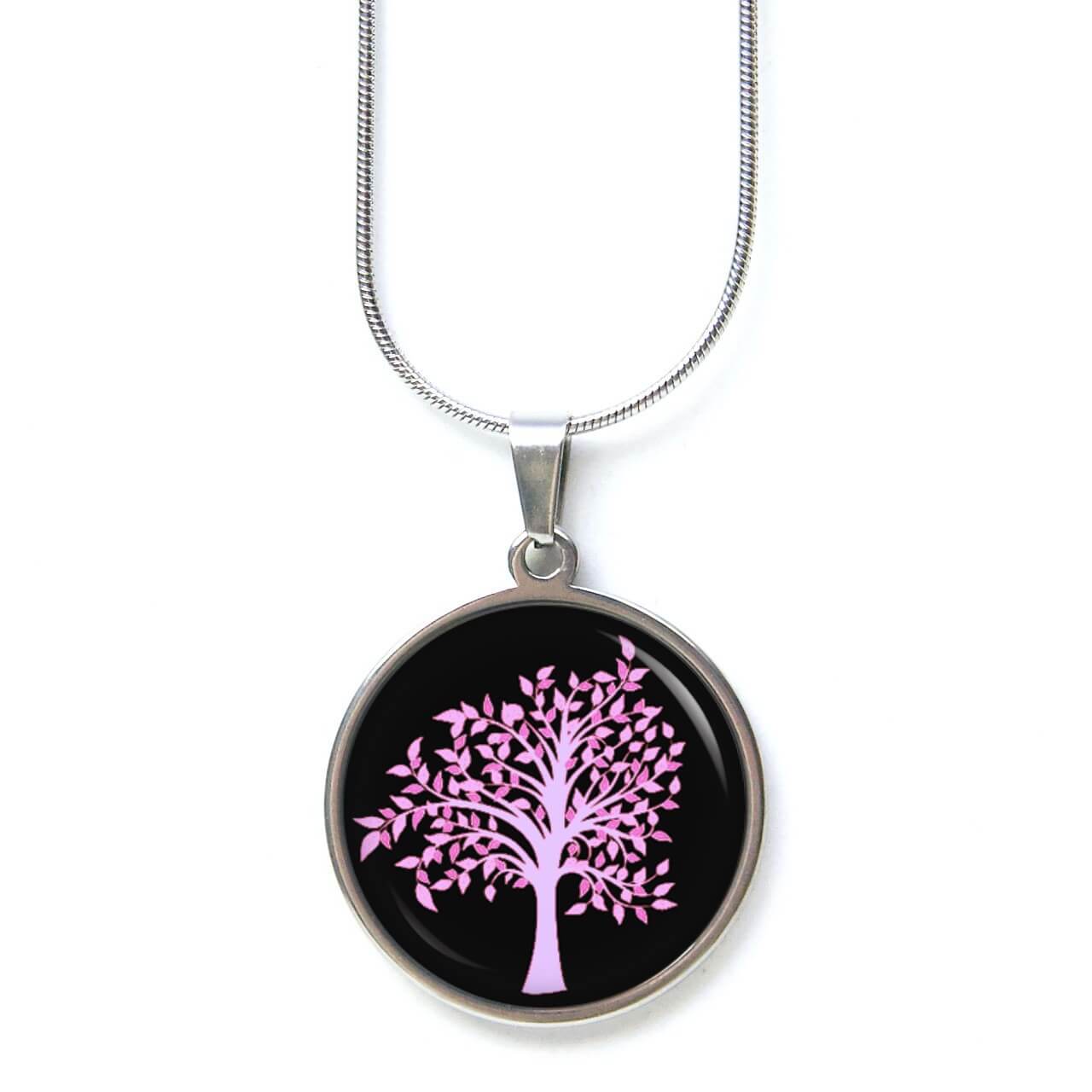 Ohrstecker, Ohrhänger, Clipse & Druckknopf – Motiv großer roser Baum – Schmuck aus Edelstahl Ohrstecker, Ohrhänger, Clipse & Druckknopf - Motiv großer roser Baum - Schmuck aus Edelstahl