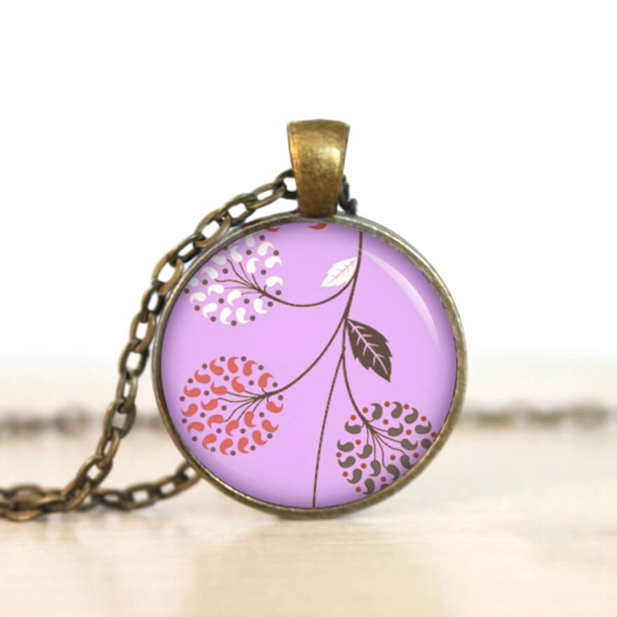 Ohrstecker, Ohrhänger, Clipse & Druckknopf – Motiv Filigrane Wildblumen Violett – Schmuck aus Edelstahl Ohrstecker, Ohrhänger, Clipse & Druckknopf – Motiv Filigrane Wildblumen Violett – Schmuck aus Edelstahl
