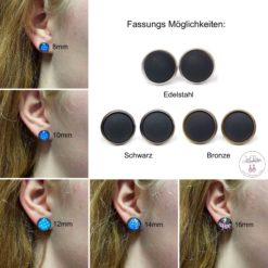 Ohrstecker / Ohrringe mit Vereins Shop Logo personalisieren - Edelstahl